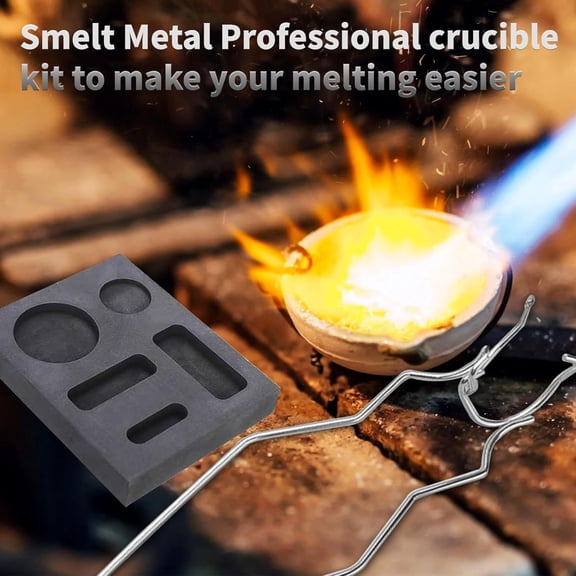 Noothes Metal Casting Molds Graphite Ingot Mold High Purity Graphite Molds Smelting for Gold Silver Aluminum Copper Brass DIY Jewelry