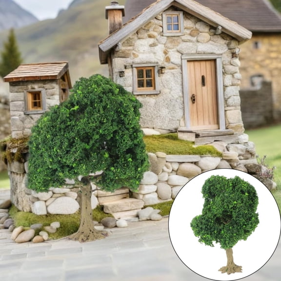 Noothes Micro Landscape Model Tree, PVC Artificial Trees for Diorama Architecture Models, Mini Plants Craft Supplies Fake Trees, DIY Decorative Tree for Dollhouse Props
