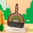 thumbnail image 1 of Noothes Mini Dust Pan And Brush Small Dust Pan And Brush Set Mini Broom Cute Watermelon 9x7 Inch Cleaning Set For Desktop Table, 1 of 8