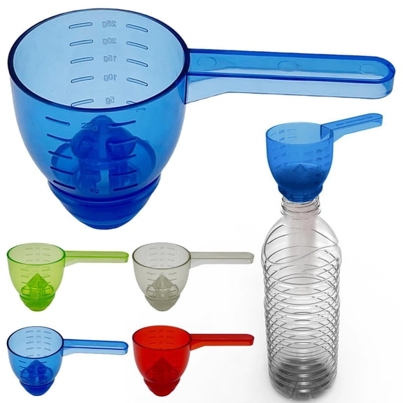 Noothes Multipurpose Measuring Spoon Funnel Laundry Powder Measuring Scoop with Funnel Tip for Coffee Pet Protein Powder and Liquid Transfer