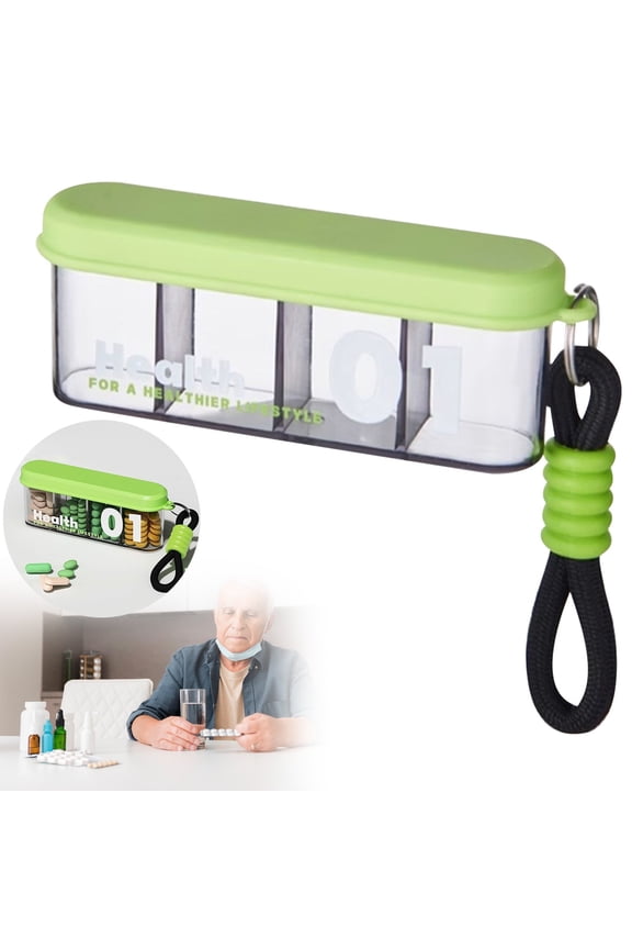 Portable Storage Box with Compartments Airtight Travel Toiletry Organizer Multi-Use Packing Container