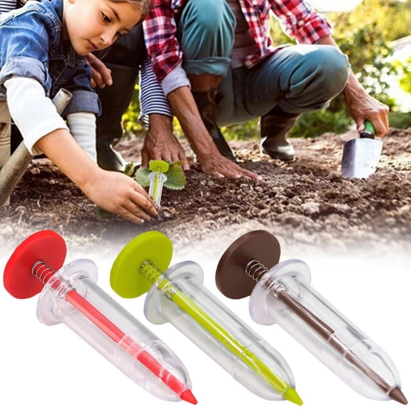 Noothes Precision Seed Sower Tool Handheld Garden Seed Dispenser with Scale Reusable Planter for Flower Vegetable Precise Sowing