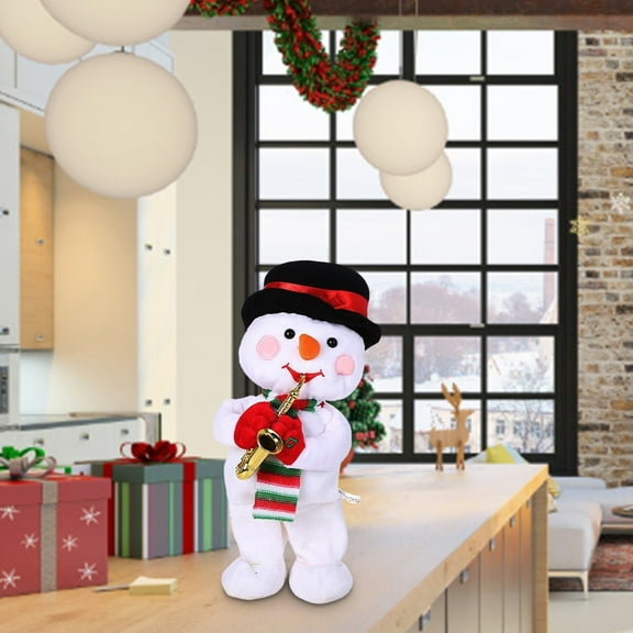 Noothes Santa Claus Reindeer Snowman Christmas Plush Toy Singing Dancing Musical Gift for Tree Decor Holiday