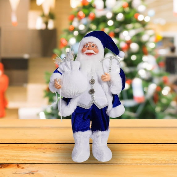 Noothes Santa Figurine Christmas Decoration, Christmas Gift Santa Statue Desktop Ornament - Traditional Design, Lifelike Appearance, Perfect for Home/Office/Christmas Party, Festive Holiday Gift