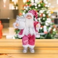 thumbnail image 1 of Noothes Santa Figurine Christmas Decoration, Christmas Gift Santa Statue Desktop Ornament - Traditional Design, Lifelike Appearance, Perfect for Home/Office/Christmas Party, Festive Holiday Gift, 1 of 7