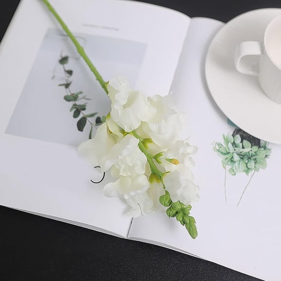 Noothes Snapdragon Artificial Flowers 16.14 Inch Faux Real Antirrhinum Stems Spring Flower Bouquet for Home Garden Wedding Centerpiece Decor Arrangement