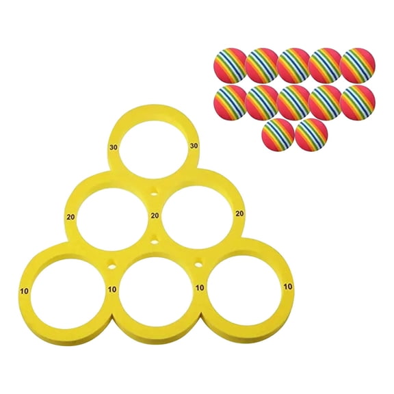 Noothes Swimming Pool Toys Floating Toss Game Set with Vibrant Rings and Soft Foam Balls for Friendly Competition and Relaxation