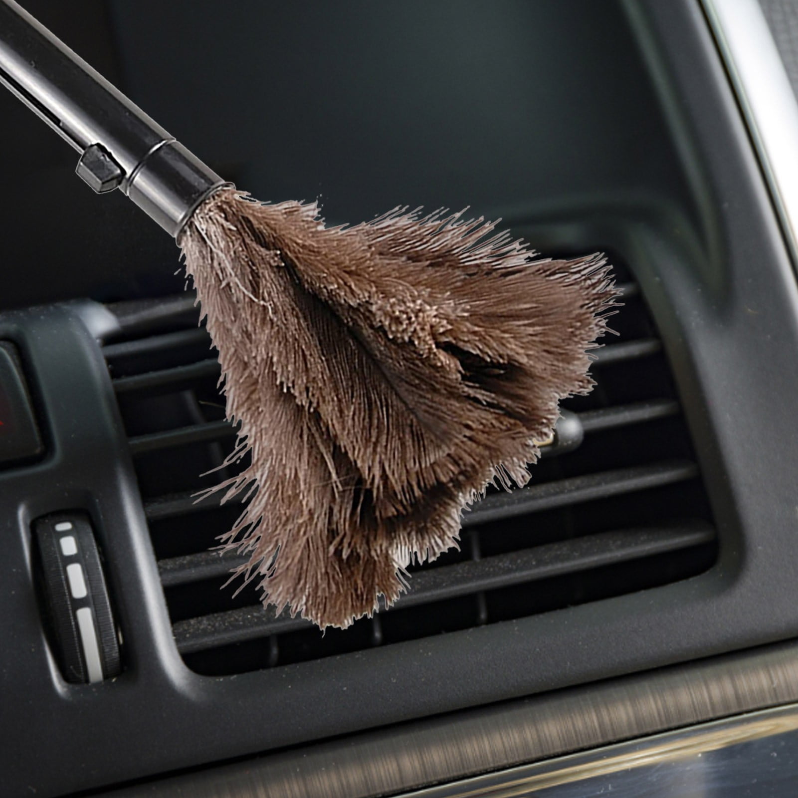 Dusting Rod Noothes Telescopic Rod Hair Duster Premium Black Soft Hair Duster ...