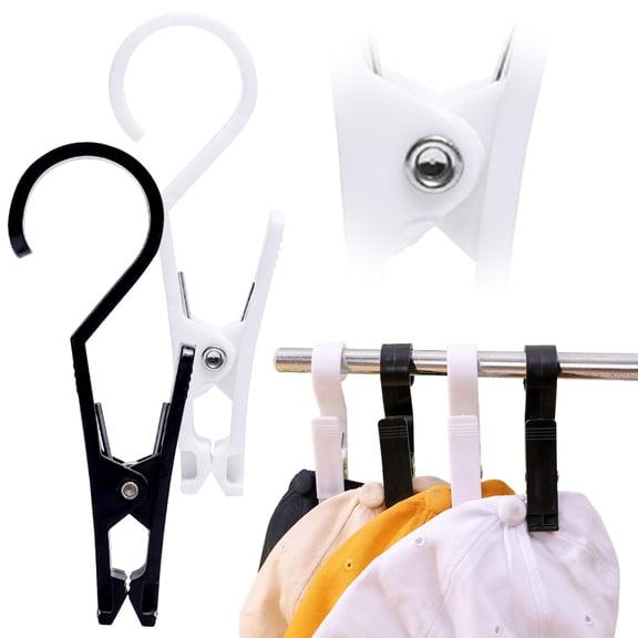 Noothes Tent Pole Clips Heavy Duty Metal Camping Hooks with Spring Clamp for Outdoor Hanging Gear Organizer Shower Curtain Rails Piping and Utility Storage Accessories