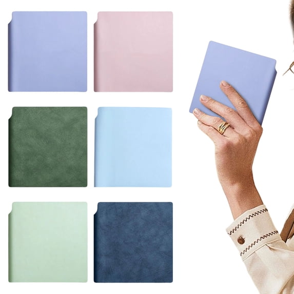 Noothes Travel Journal Pocket Size Small Notebook 4.13 Inch Square Blank Mini Journal for Stamp Collecting Keepsakes and Travelers Memory Book