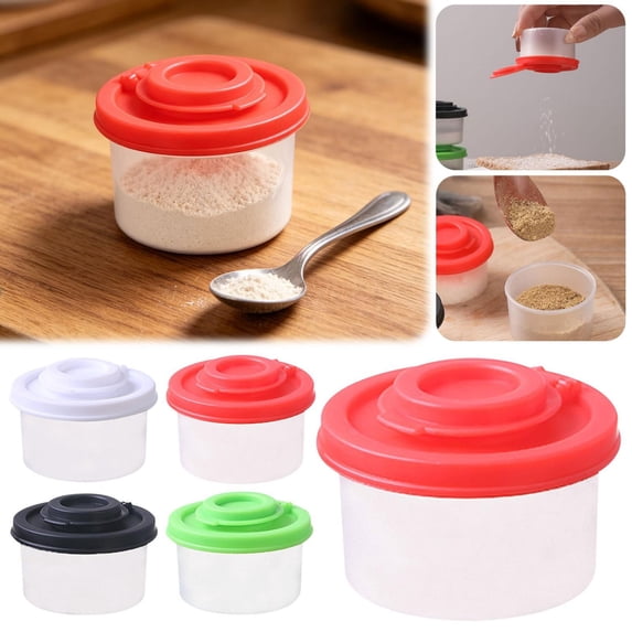 Noothes Travel Salt and Pepper Shakers Mini Plastic Salt and Pepper Containers Leak Proof Portable Dispenser for Camping Picnic Lunch Kitchen Use