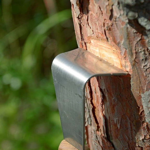 Noothes Tree Log Peeling Tool Ergonomic Debarking Tool with Comfortable Wooden Handle Stainless Steel Spud for Garden Fence Post and Crafting Wood Projects