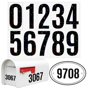 Noothes Vinyl Number Stickers Large Adhesive Number Decals Custom Mailbox Numbers for Outside House Address Car Home Door and Outdoor Signs