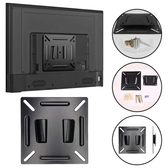 Noothes Wall Mount Small TV Wall Bracket RV TV Wall Mount Corner TV Mount Metal Wall Mount Bracket for 14-24 Inch Computer Monito