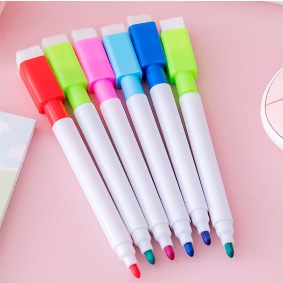 Noothes Whiteboard Pen Colored Ink Erasable Marker 2ML Erasable Marker Fast Drying Whiteboard Pen Writing Smoothly Whiteboard Pen for Home Office Classroom