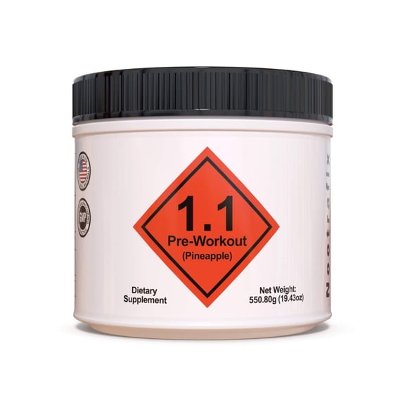 Nootrafix 1.1 Preworkout Pineapple High Stim, 30 servings