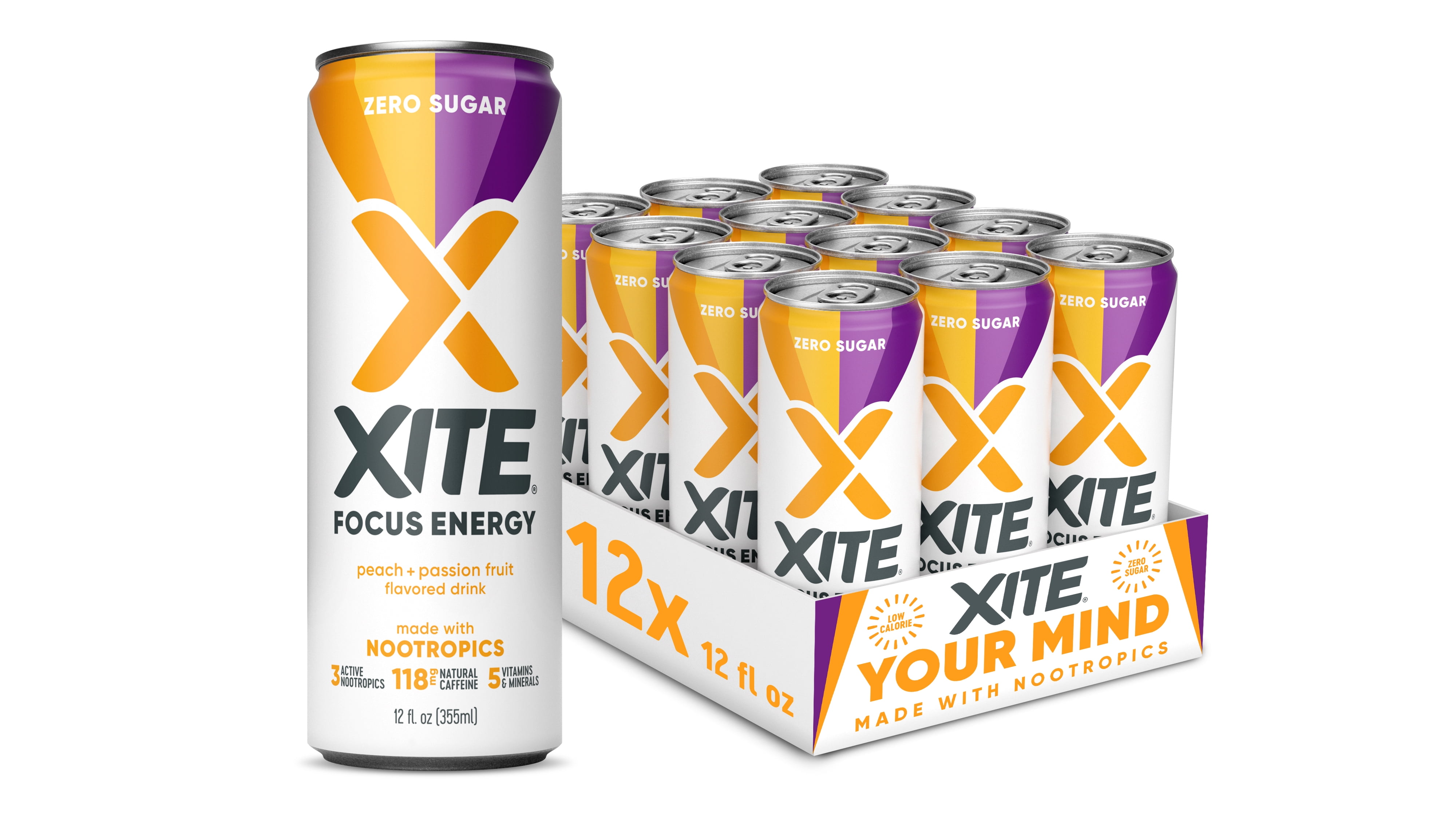 Nootropic Brain Supplements Energy Drinks XITE Energy Vegan and