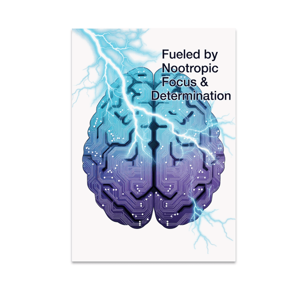 Nootropic Lifestyle Brain Art - Nootropic Enthusiast - 13x19 Poster Print