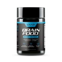 Nootropics Brain Booster with Bacopa Extract Snap Supplements, Memory and Focus, 60 Capsules