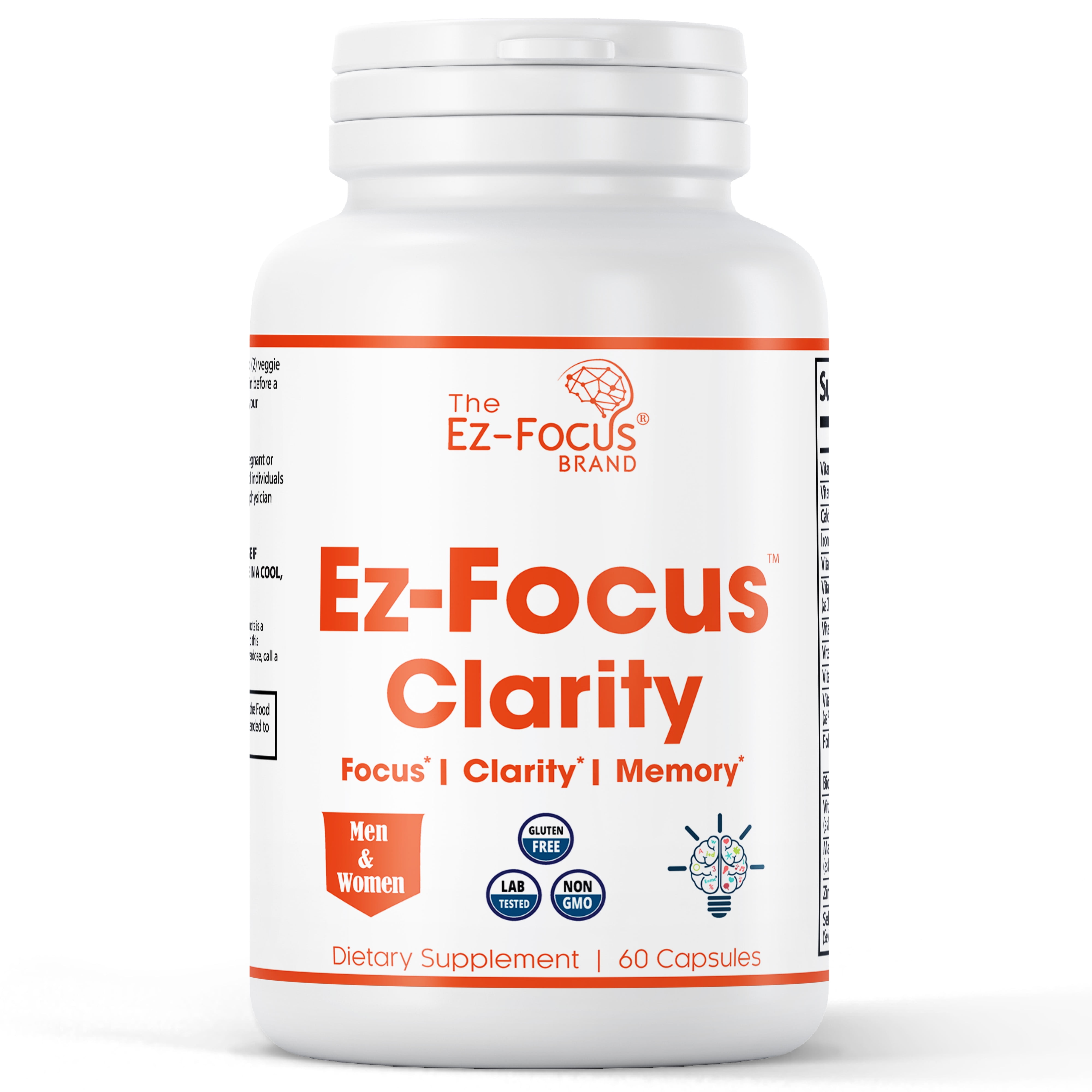 Nootropics Brain Supplement For Focus, Memory with Bacopa, Ginkgo