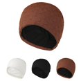 thumbnail image 1 of Nooxsoe Beanie with Earflap Warm Knit Cap Baggy Hat Winter Outdoor Riding Cap Winter Knitted Beanie Cuffed Cap Womens Winter Hats Comfortable Soft Knit Hat Knitted Hats Womans Hat Black One Size, 1 of 5