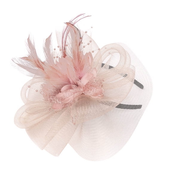 Nooxsoe Fascinators Hats for Women Tea Party Headband Kentukyi Derbiy Hats Fascinator Headpiece Orange One Size