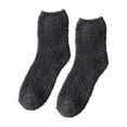 thumbnail image 1 of Nooxsoe Fluffy Socks Mid Thickness Fall Socks Fluffy Slipper Socks Winter Warm Crew Socks Fuzzy Socks Thick Tube Socks Mid Calf Socks Thick Sock Thick Warm Womens Socks A1-m One Size, 1 of 2