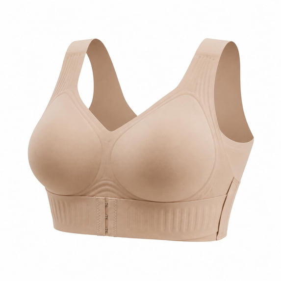Nooxsoe Posture Corrector Bras Posture Liftup Posture Correcting Smoothing Wide Straps for Women Support Bralettes Back Support Bralettes High Stretch Women A2-beige 3xl