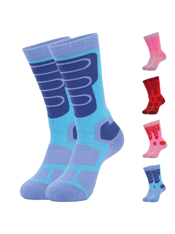 Ski Socks for Men and Women Skiing, Snowboarding, Winter Performance Socks Red Xs