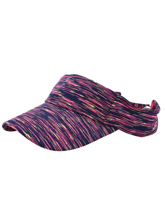 Sports Sun Visor Hat Women Men Adjustable Clip On Visors Outdoor Golf Beach Cap Blue One Size