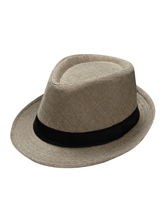 Unisex Soft Warm Wool Felt Wide Brim Timeless Fedora Dress Hat for Western Outdoor Church Daily Formal Party Travel Casual Attire Beige One Size