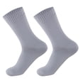 thumbnail image 1 of Nooxsoe Waterproof Socks Unisex Waterproof Breathable Outdoor Hiking Wading Fishing Socks for Men Women Light Ashy M, 1 of 2