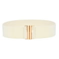 thumbnail image 1 of Nooxsoe Womens Wide Elastic Waist Belt Cinch Belt Stretch Waistband Vintage Waistband Cummerband Beige One Size, 1 of 2