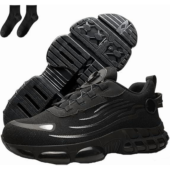 Noozier Safety Shoes, Noozier Safety Shoes Mens Steel Toe, Evontira Lightweight Comfortable Work Shoe