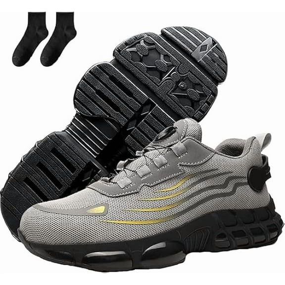 Noozier Safety Shoes, Noozier Safety Shoes Mens Steel Toe, Evontira Lightweight Comfortable Work Shoe