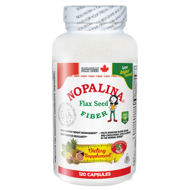 Nopalina Flax Seed Fiber Dietary Supplement, 120 count