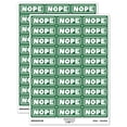 thumbnail image 1 of Nope Bold Border School Teacher Sticker Set - Dark Green - Gloss Finish - 1.75" Medium, 1 of 7