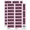 thumbnail image 1 of Nope Bold Border School Teacher Sticker Set - Light Pink - Matte Finish - 2.00" Large, 1 of 7
