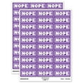 thumbnail image 1 of Nope Bold Border School Teacher Sticker Set - Purple - Matte Finish - 1.75" Medium, 1 of 7