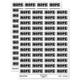 thumbnail image 1 of Nope Bold Border School Teacher Sticker Set - White - Gloss Finish - 1.25" Mini, 1 of 7