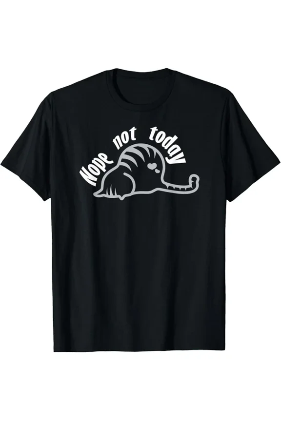 Nope Cat Graphic T-shirt