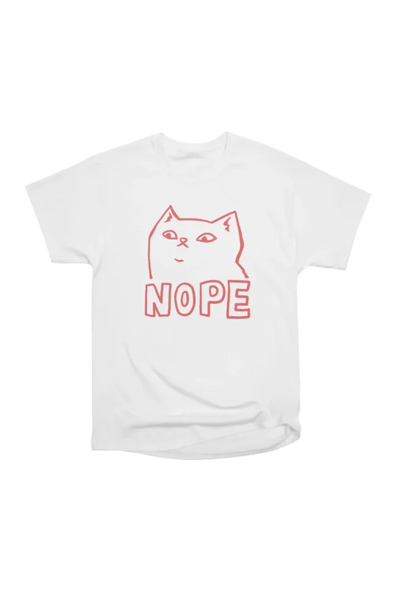 Nope Cat T-Shirt Tee Gift For Him Merch For Her Apparel For Friend