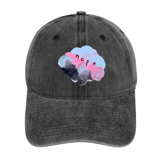 Nope Charcoal Baseball Cap for Men Women, Adjustable Snapback Hats Cotton Hat