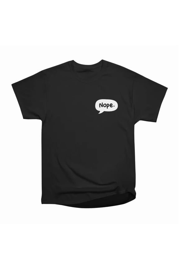Nope Comics Speech Balloon Dialog Box T-Shirt Tee Gift For Him Merch For Her Apparel For F