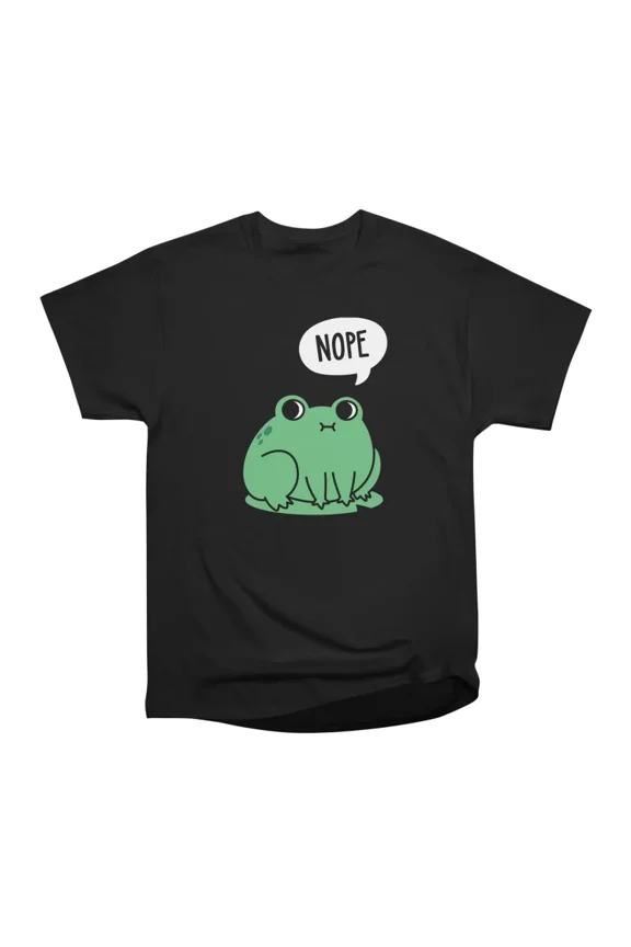 Nope Frog Dark Version T-Shirt Tee Gift For Him Merch For Her Apparel For Friend