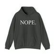 thumbnail image 1 of Nope. Funny Sarcastic Adult’s Unisex Cotton Pullover Sweatshirt Hoodie, 1 of 6