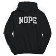 thumbnail image 1 of Nope Graphic Black Men's Cotton Pullover Hoodie, 1 of 1