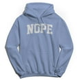 thumbnail image 1 of Nope Graphic Light Blue Men's Cotton Pullover Hoodie, 1 of 1