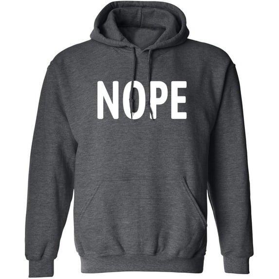 Nope Hoodie Dark Heather (2XL)