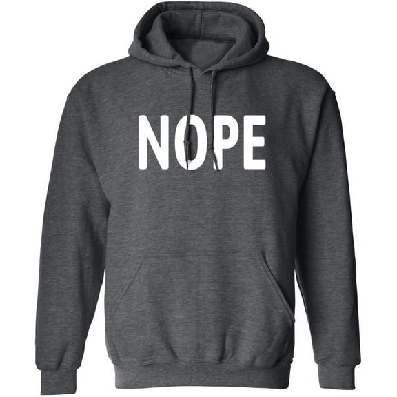 Nope Hoodie Dark Heather (2XL)